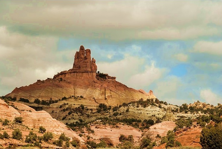 Church Rock in Red Rock Park, New Mexico, near Gallup. Home of Green Acres Webbing.